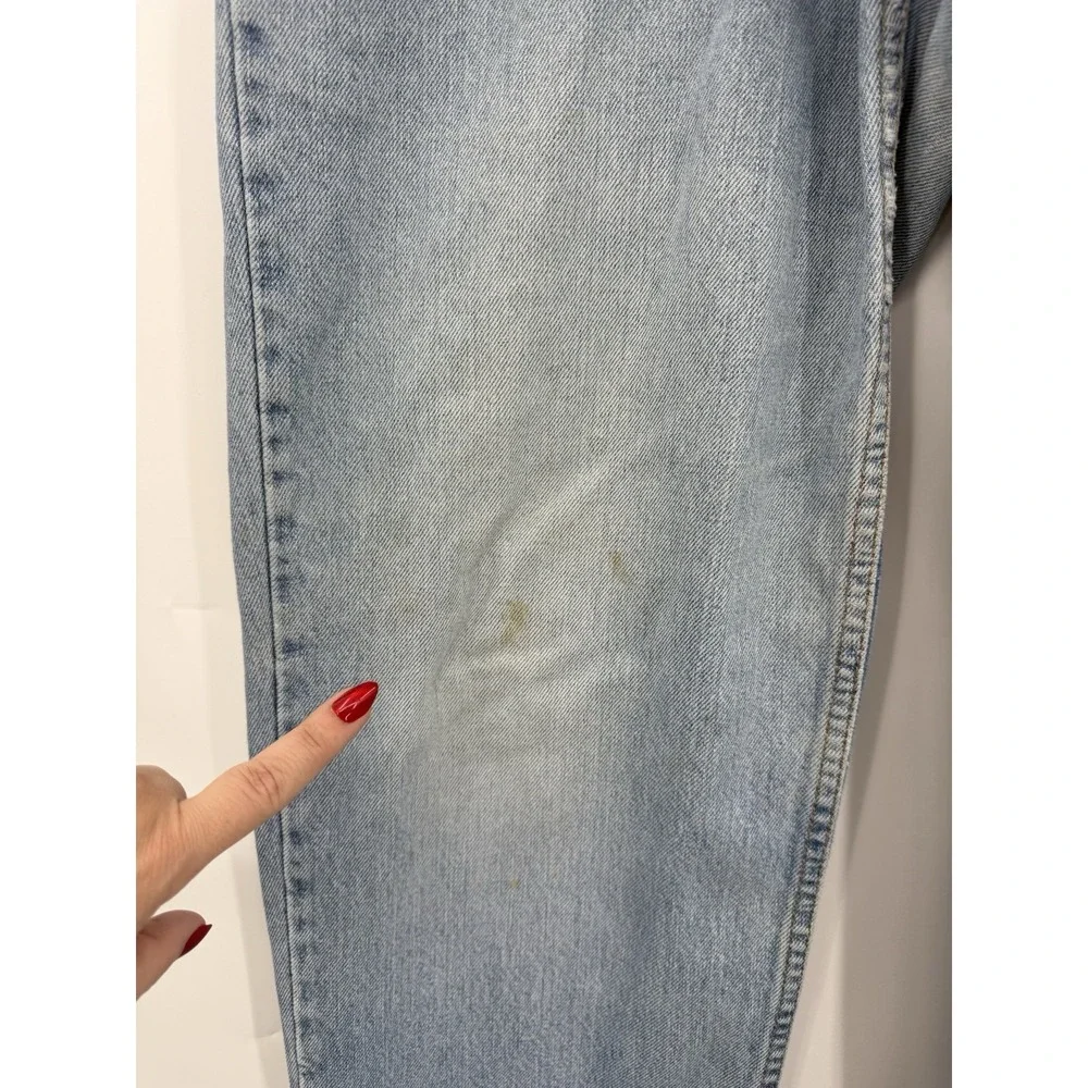 Vintage Levis 550 Jeans Mens 38x30 Blue Relaxed Fit Fade‎ Distress Light Wash